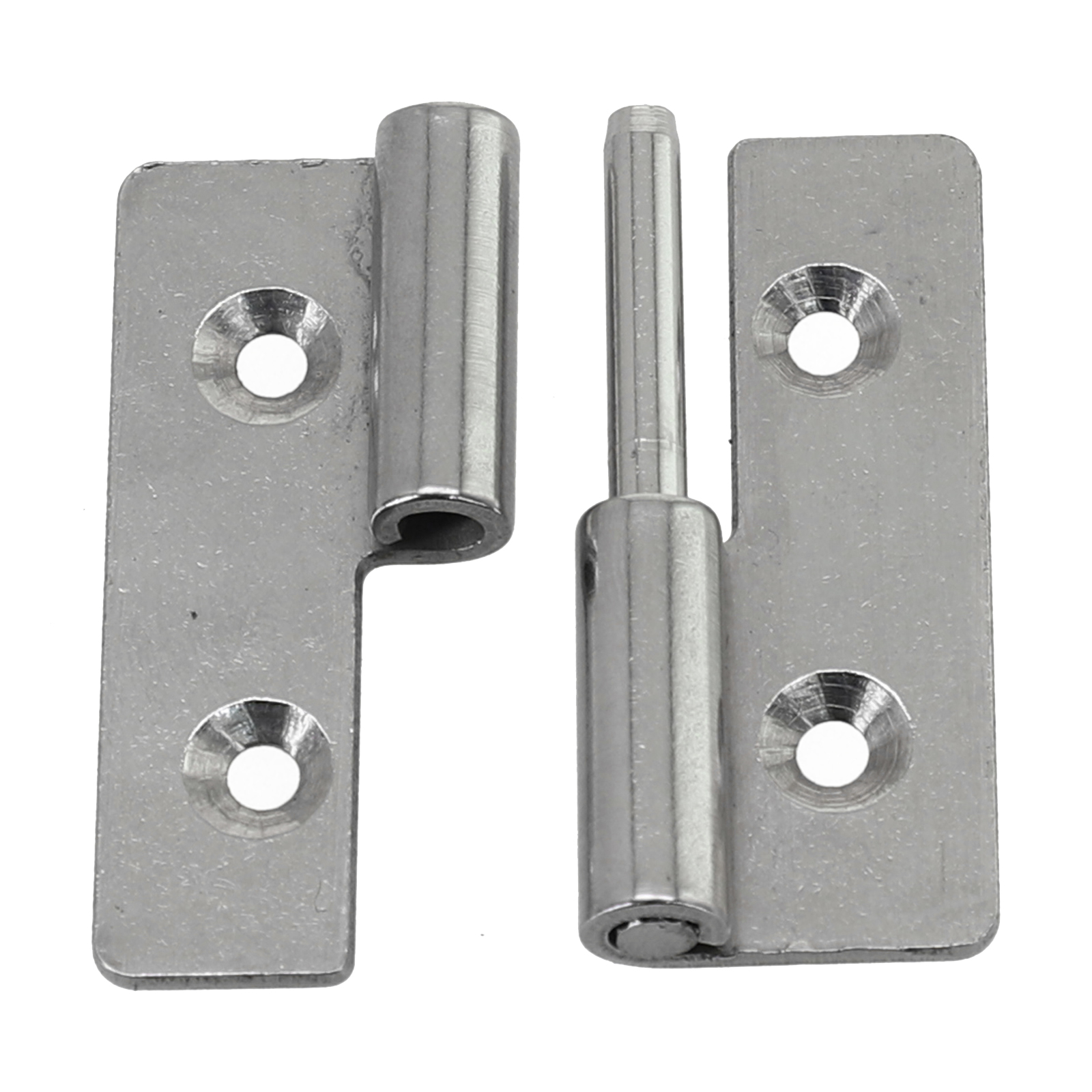 Silver Detachable Hinge Slip Joint Lift Flag Off Door Hinge Stainless Steel Door Connector 40*30*1.5mm Hinge Furniture Hardware: black
