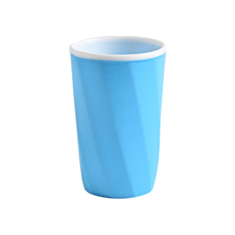 Plástico resistente al calor taza de limpieza dental baño taza de cepillo de dientes soporte de pasta de dientes paja beber lavar gárgaras de vidrio #4MM15