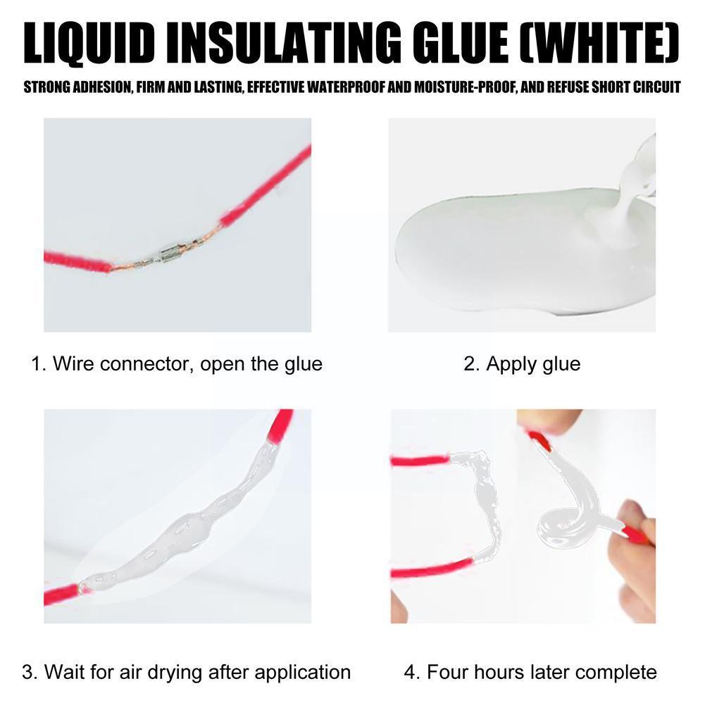 Liquid Electrical Tape Glue Strong Sealing Waterproof Dielectric Coating Heat-resistant For Electrical Data Cable Sealant 5 M2v4