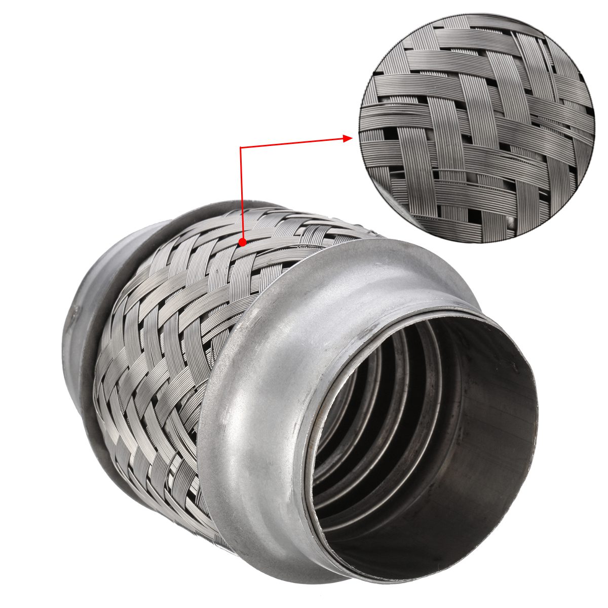 Weld-On 2.25" x 4" Exhaust Flexible Joint Repair Flexi Pipe tube Flex 57mm X 105mm