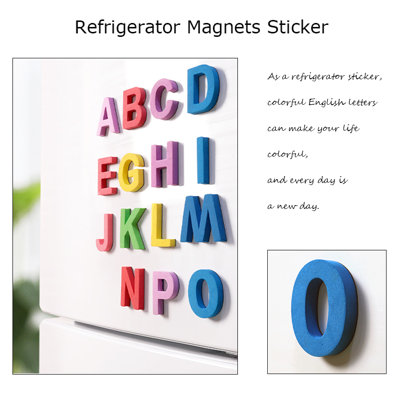 124 stk/pakke bogstaver eva alfabet bløde magnetiske klistermærker køleskab klistermærke klasseværelset whiteboard gadget tidlige uddannelsesværktøjer