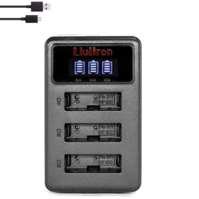 Oryginalny LIULIRON 1860mAH NP-BX1 NPBX1 NP BX1 Bateria Bateria robić Sony fdr x3000 HDR jak300 DSC rx100 iii zv-1 DSC RX1 RX100iii: ładowarka