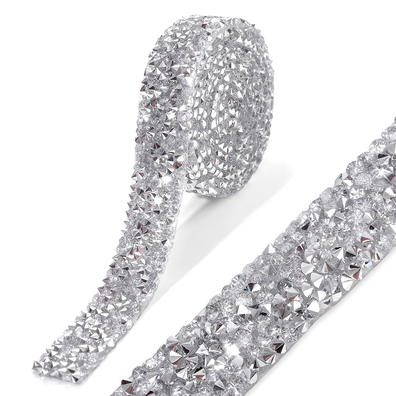 Garniture en strass de 1 mètre, 15mm/20mm, correction à /colle sur résine, ruban à paillettes, utiliser des vêtements, des chaussures, des décorations de robe de mariée: 2MM / Laiton antique