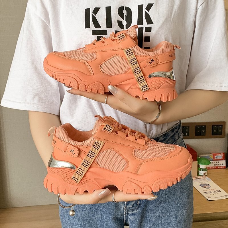 Frauen Turnschuhe Breathble Schuhe Für Frauen SummerNew Outdoor Dicken boden Trend Frauen Vulkanisierte Schuhe