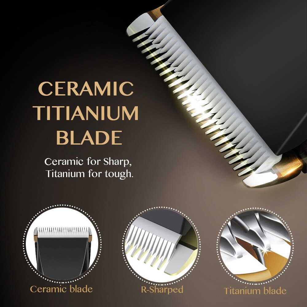 Professionele Tondeuse Elektrische Tondeuse Voor Mannen Kinderen En Baarden Haar Scheren Kapsel Snijden Oplaadbare Machine