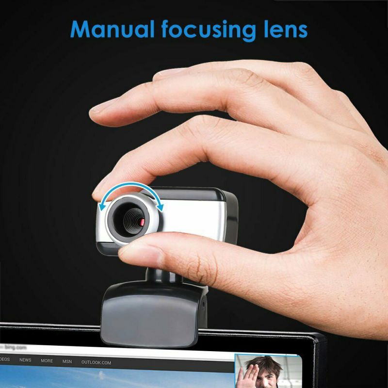 Rotatable USB 2.0 HD Webcam Camera 1080P With Microphone For PC Laptop Computer Desktop Bluetooth Wireless Accessories