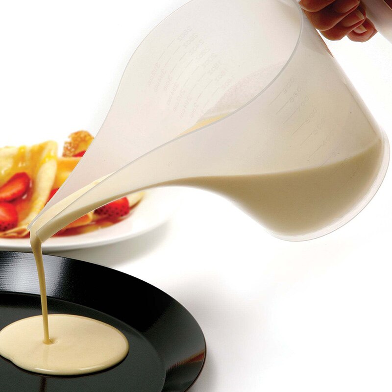 Plastic Tip Mouth Measuring Cup Clear Plastic Graduated Measuring Cup For Kitchen Home Liquid Measure Jug Cup Container