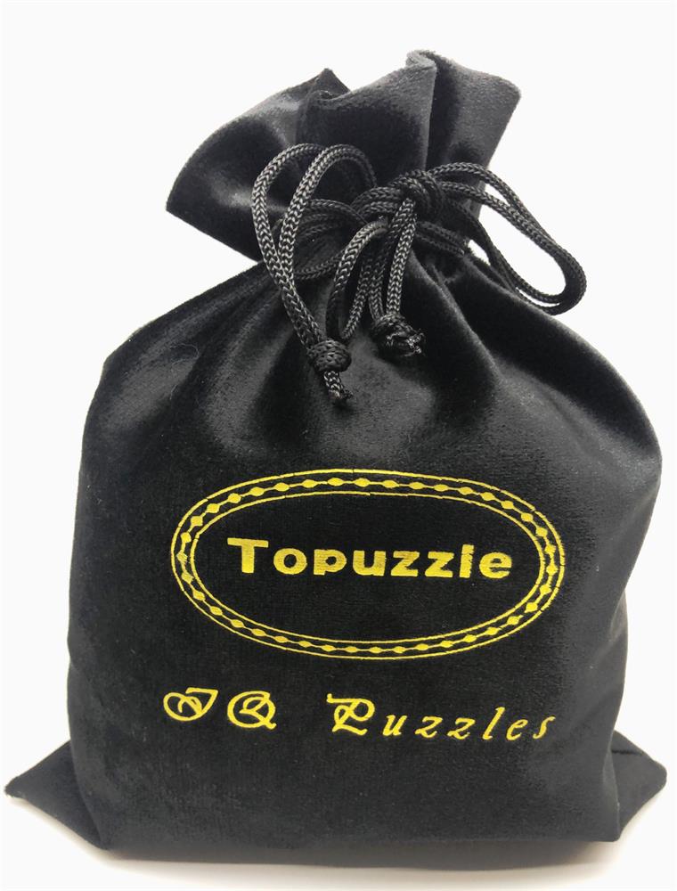 Set of 12PCS IQ Educational Bamboo Burr Puzzle Interlocking Mind Brain Teaser Puzzles Game for Adults Children