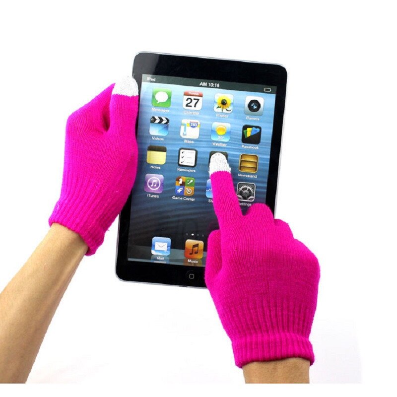! 1 pairs Unisex Touch Magic Screen Gloves Texting Smartphone iphone Stretch Winter Knit gloves #VD2897