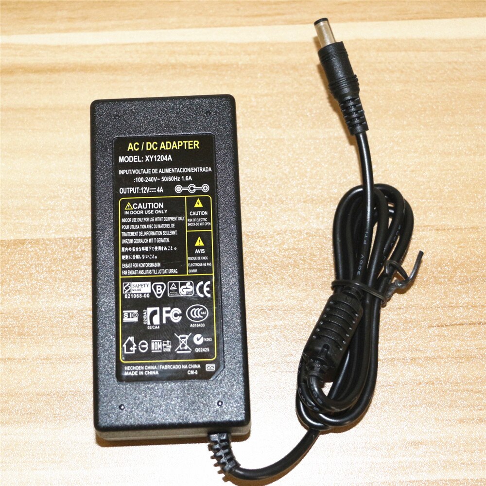 Brand AC 100-240V to DC 12V 4A 48W Power Supply Adapter AU/EU/US/UK Plug Cord Cable Charger Socket