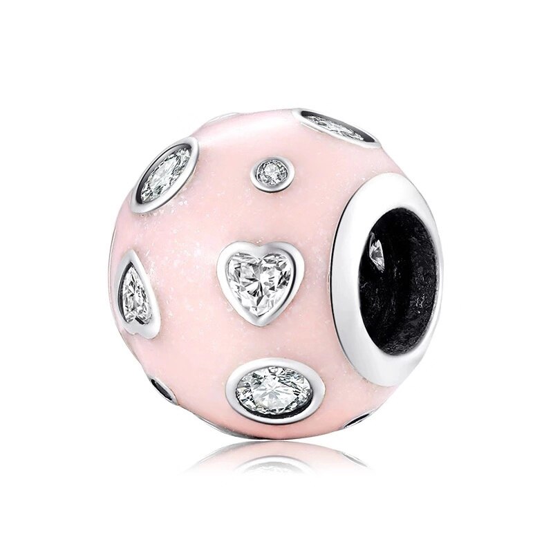 Spring Collection 925 Sterling Silver Women Charm Classic Jewelry Fine Heart Bella Box Pearl Bracelet Necklace: WS315