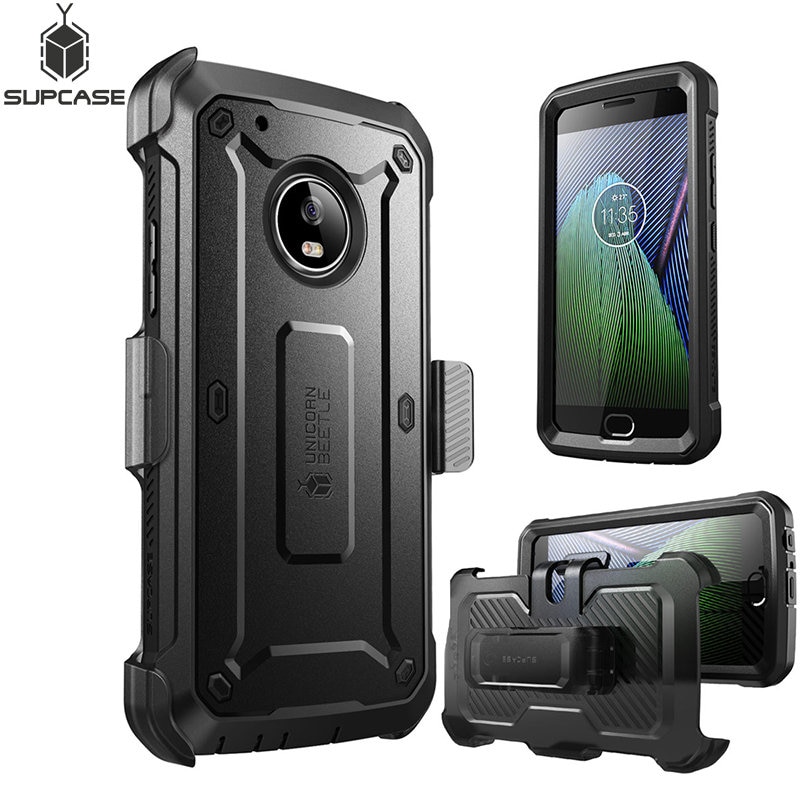 Voor Moto G5 Plus Case Supcase Ub Pro Full-Body Robuuste Holster Cover Met Ingebouwde Screen Protector Voor Moto g5 Plus Release