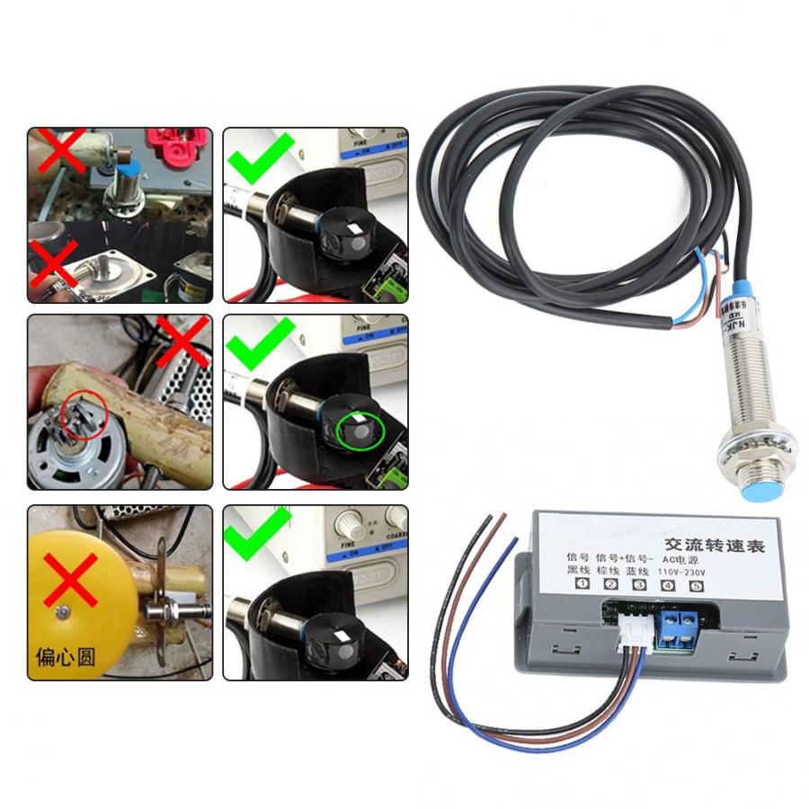 Red LED Digital Speed Meter 4-Digit Tube Display T... – Vicedeal