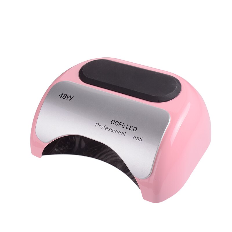 48W CCFL LED lampe à lumière UV sèche-ongles pour vernis à ongles vernis à ongles séchoirs à lampe avec minuterie à Induction: pink