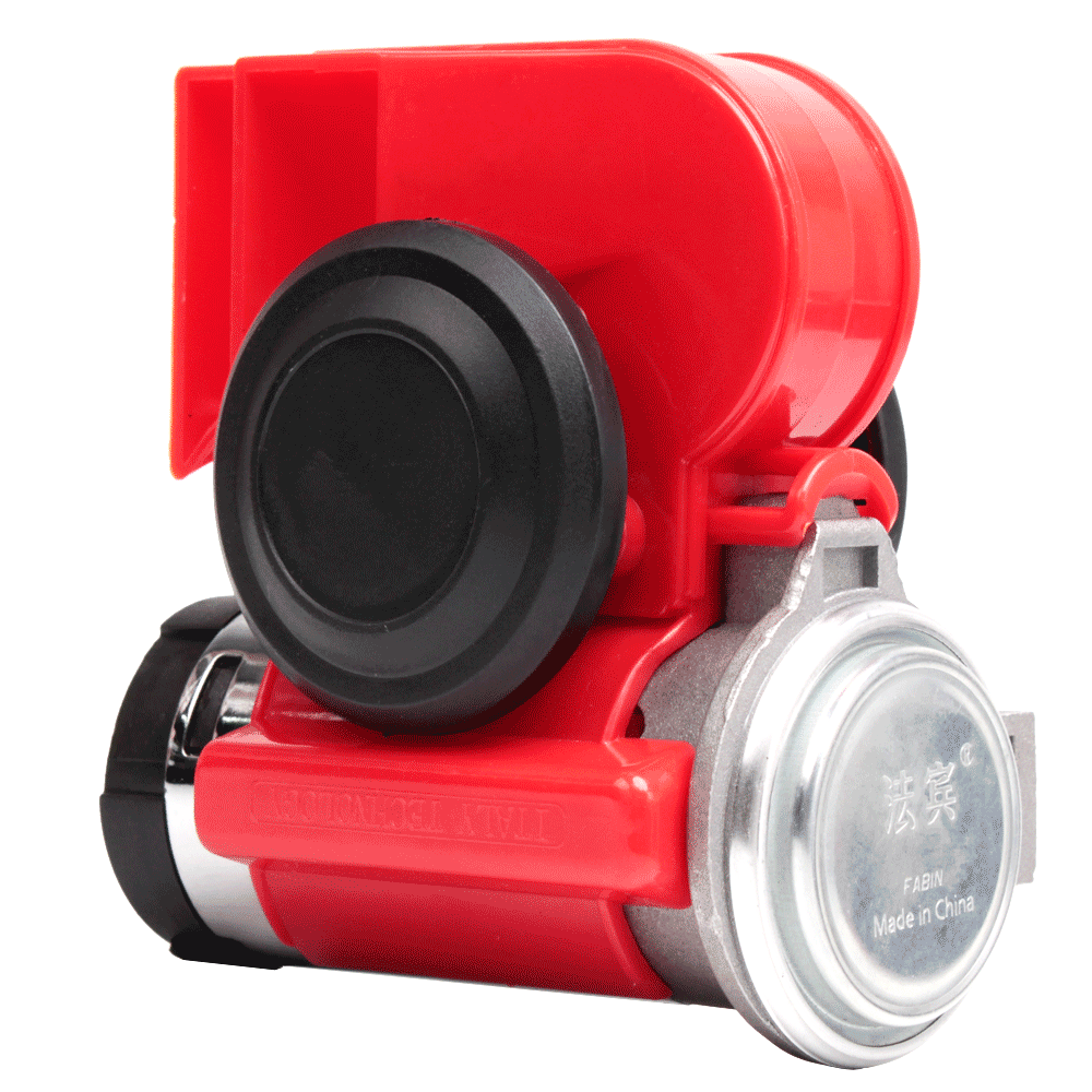 FARBIN Compact Air Horn mit Kompressor 12V/24V 150db Schnecke Elektrische Auto Horn Super Laut mit Verdrahtung harness: 24V / FB-S11-RM