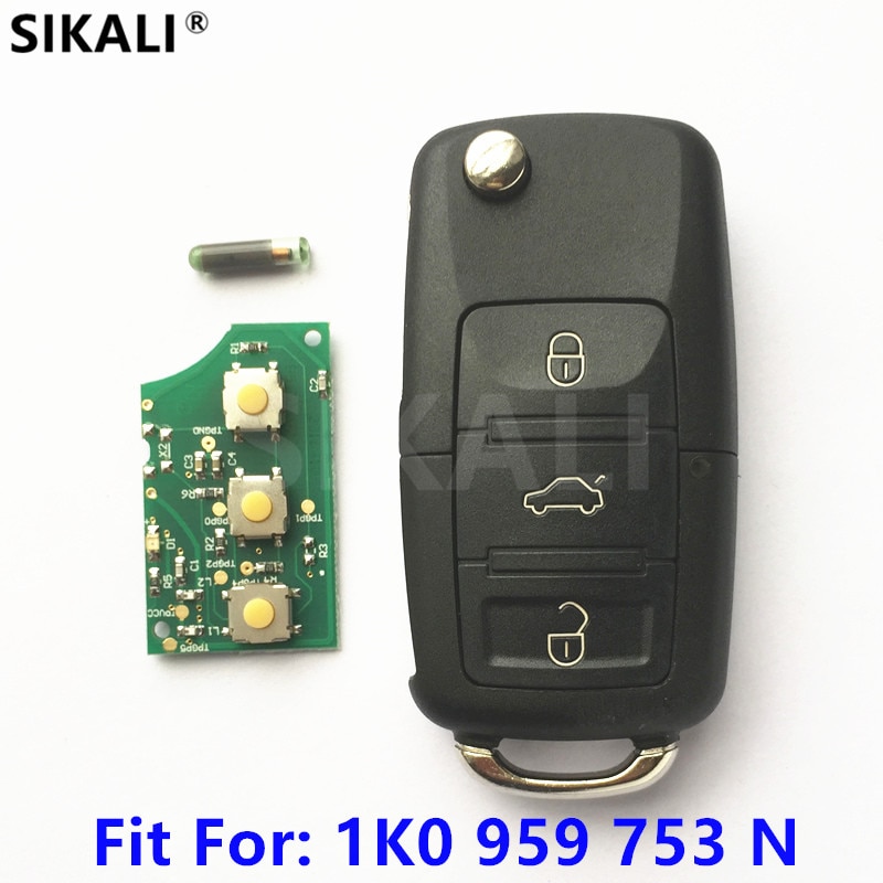 Bilnyckel för 1 k 0959753n 5 fa 009263-11 för skoda octavia / superb / yeti