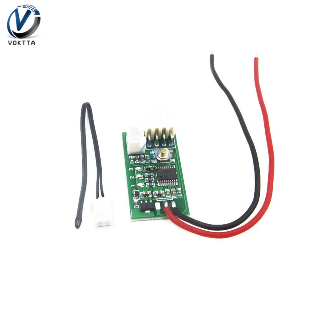DC 12V Single/Dual Way Speed Controller Temperature Control Governor 3/4 Wire PWM Fan Temperature Control Speed Controller: 4 Wire Single Way