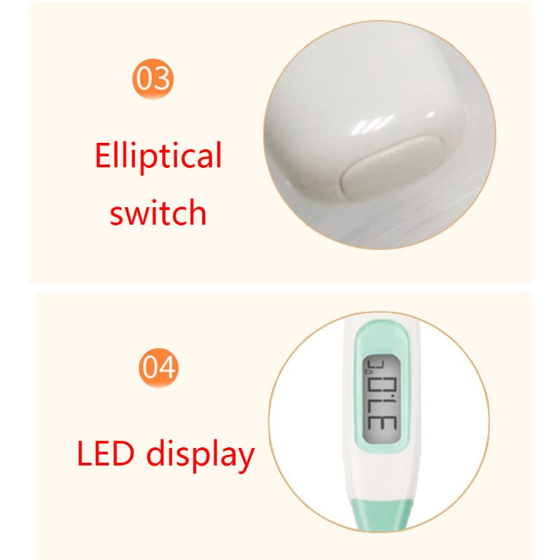 Digital Display Thermometer Fahrenheit Celsius Soft Probe Head Baby Measuring