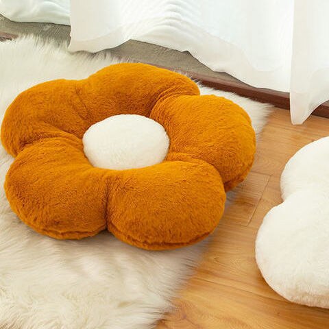 Cojín de flores para el suelo, decoración bonita para habitación, almohadas florales para lectura y descanso, cómodas para adolescentes y adolescentes, niños pequeños, TJ7236: Ginger