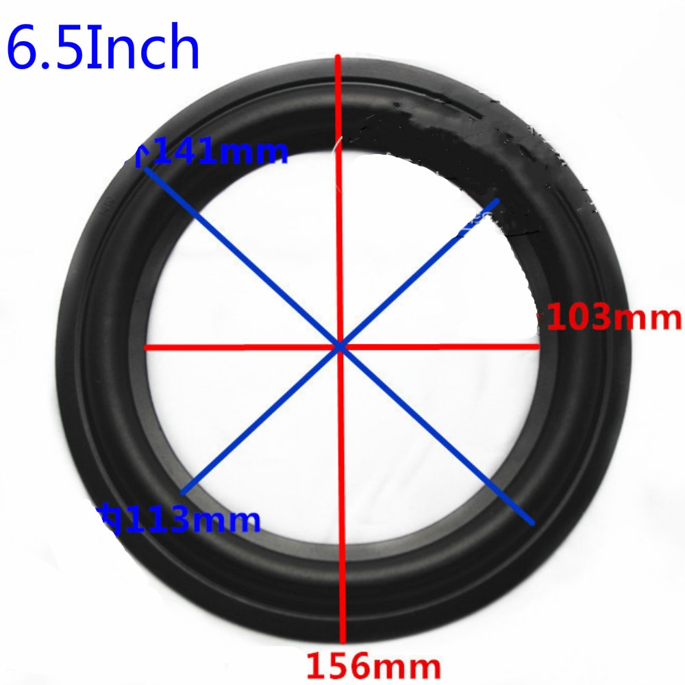 Tenghong 2 pçs alto-falante borda de borracha 4 5 6 8 10 12 Polegada subwoofer alto-falantes peças reparo acessórios anel dobrável no alto-falante diy