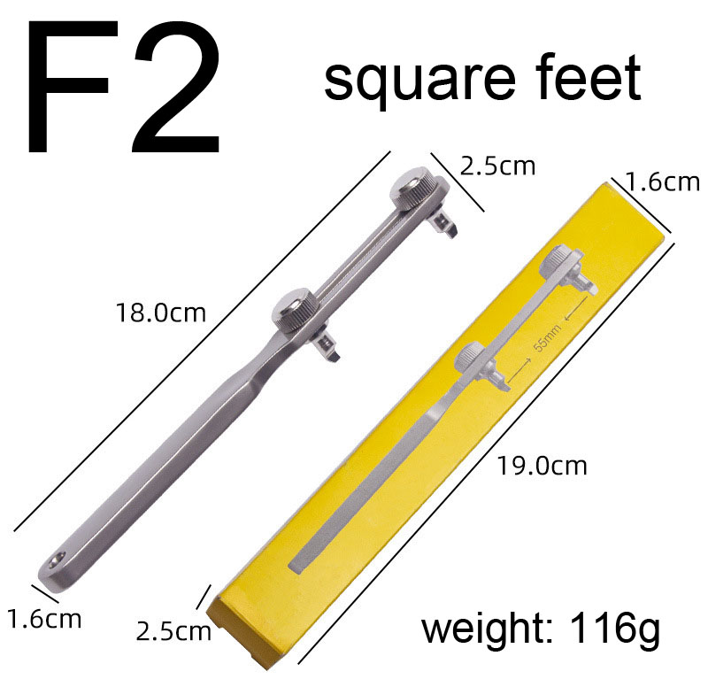 Massief Stalen Horloge Back Cover Opener Gereedschap 2 3 Klauwen Schroef Horloge Case Remover Open Wrench Horlogemaker Repair Tool Kit set: F2 square feet