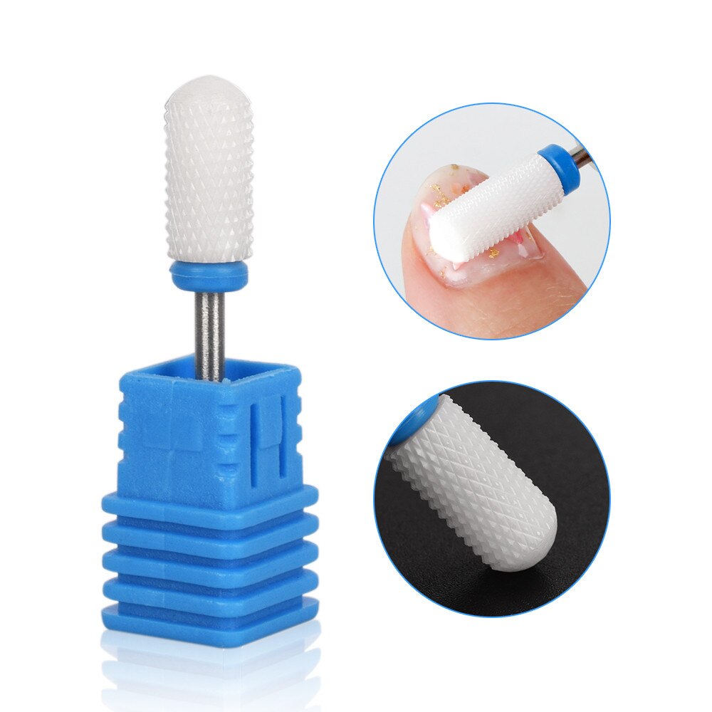 Taladro del clavo Bits Frezy ¿Frezarki Manicur Embout Ponceuse Ongle Frez Ceramiczny ¿Paznokci broca de clavo de cerámica Frez broca para uñas: 02