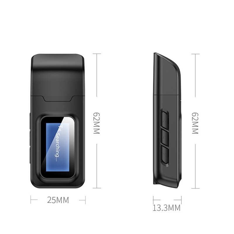 Bluetooth 5.0 o Receiver Transmitter LCD Display 3.5mm & Bluetooth o Receiver 3.5mm Bluetooth Music Receiver