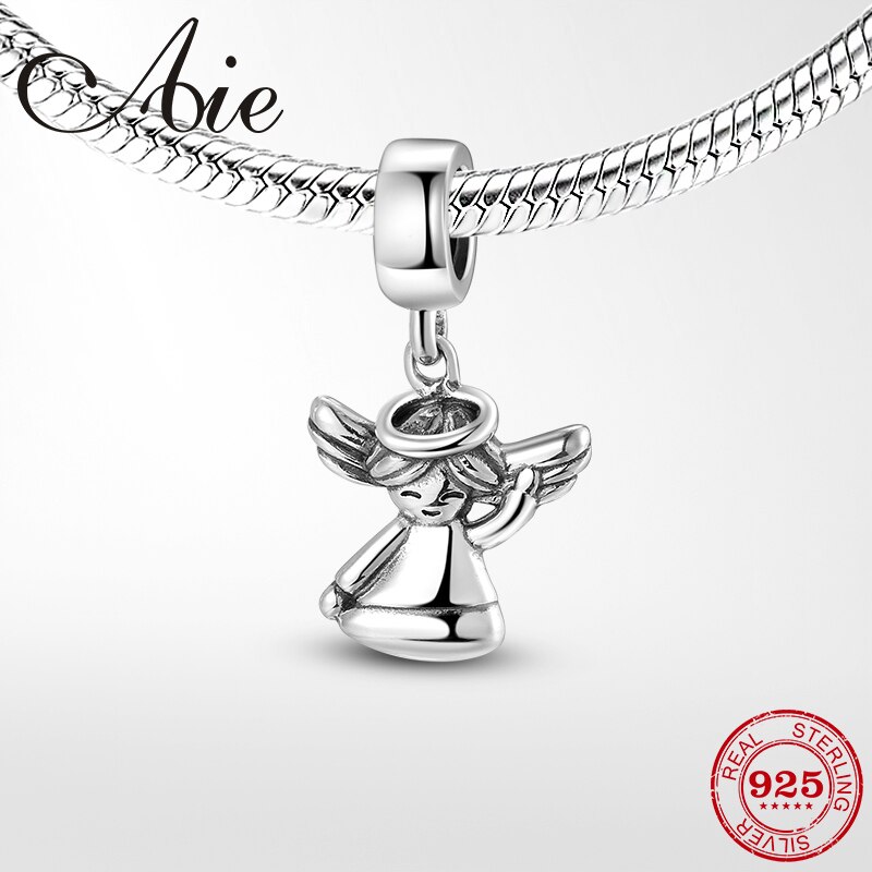 925 sterlingsølv dejlige engel baby vedhæng smykker, der passer til originale europæiske charms dame armbånd halskæde