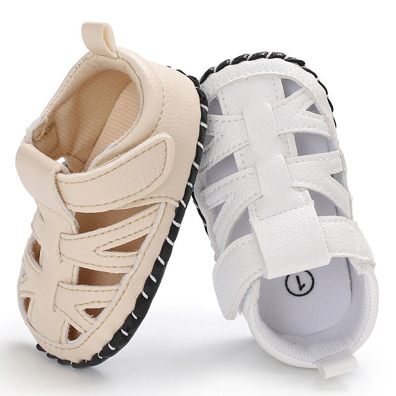 Raise Young PU Leather Summer Baby Boy Sandals Breathable Non-slip Hollow Newborn Toddler Shoes Infant Footwear 0-18M
