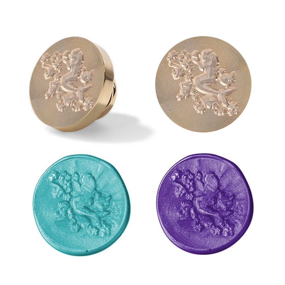 Retro Brand Verf Metalen Lakzegel Postzegels Houten Handvat Planten Patroon Diy Trouwkaarten Decoratie Verjaardag Kaart Seal Stempel: 02