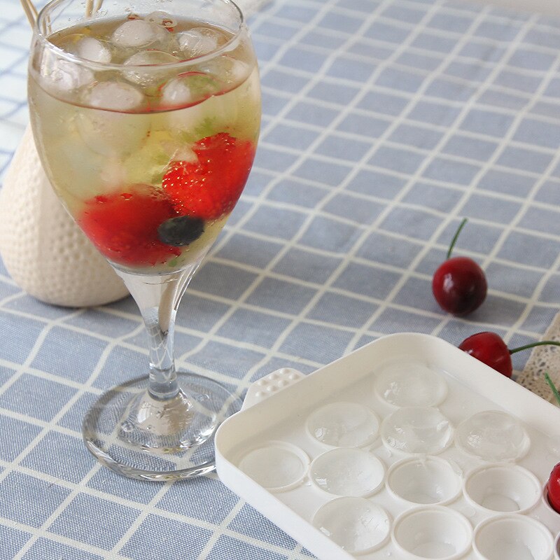 20 /14/18 Grids Stackable Ice Cube Mold Ice Cube Tray For Whiskey Cocktail Ice Ball Cube Maker Safety Plastic Sphere Mould