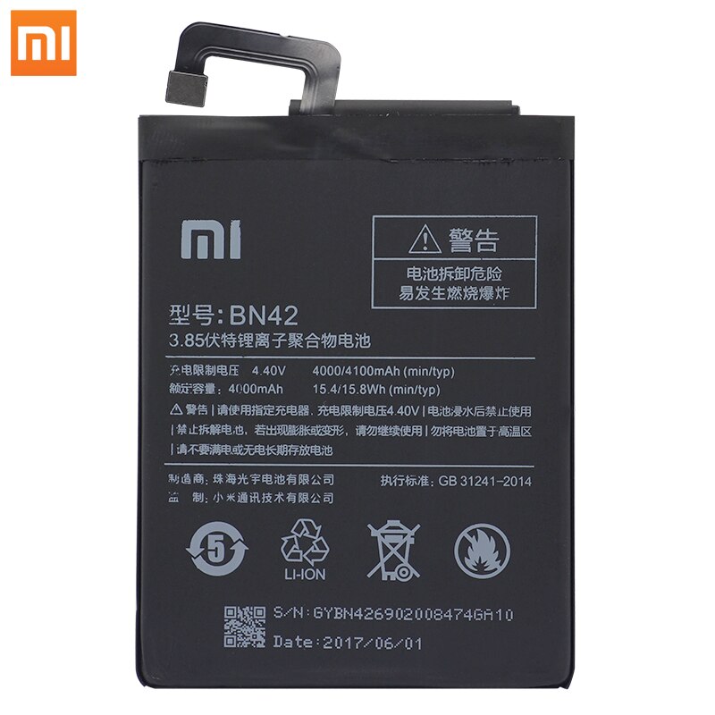 Xiao mi originele Telefoon Batterij BN42 VOOR Xiao Mi rode mi Hong mi 4 Originele vervanging batterijen hoge Capaciteit 4000mAh Gratis Tools