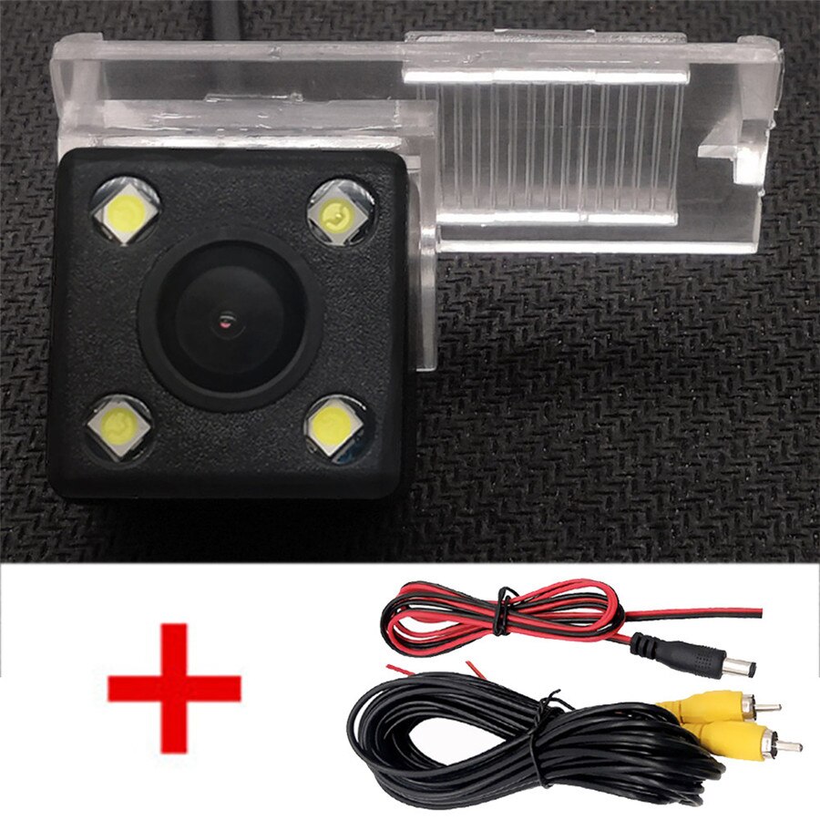 Fisheye Dynamic Trajectory Wireless Car Rear View Camera For Citroen C2 C3 C4 C5 DS3 DS5 DS6 C-Elysee/Peugeot 207 208 301 307 CC: Wire 4LED / Dynamic Trajectory