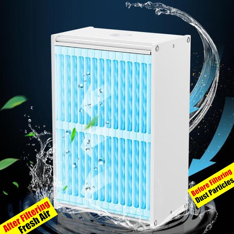 USB Water-cooling Air Conditioning Fan Purifying Air Humidification Cool Wind Three-speed Adjust Fan Soft Light Strong Wind Fan