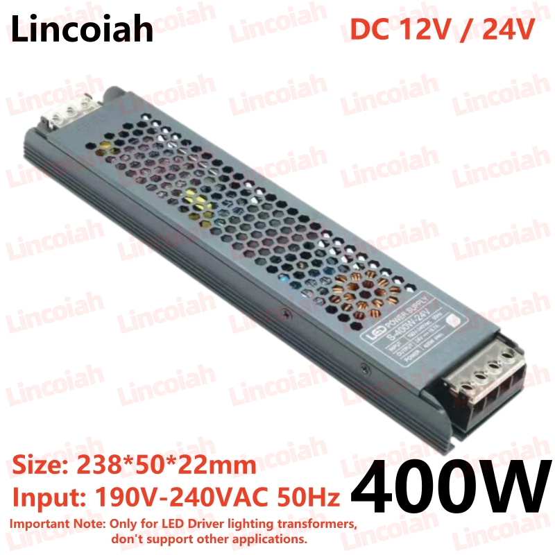 Beleuchtungstransformator DC 12V/24V Netzteiladapter 5A 12A Ultradünne LED-Streifenschalter-Treiberlampe 60W 100W 150W 200W 300W 400W: Elfenbein / 24V