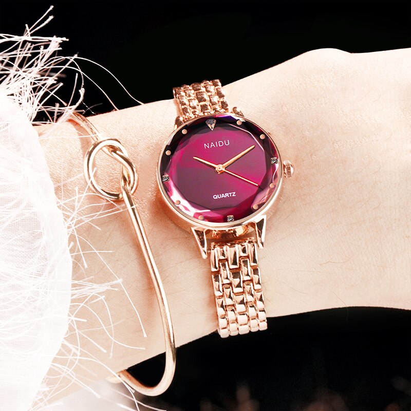 Women Watches Ladies Bracelet Watch quartz NAIDU Rose gold dress wristwatch casual relogio feminino reloj mujer kol saati