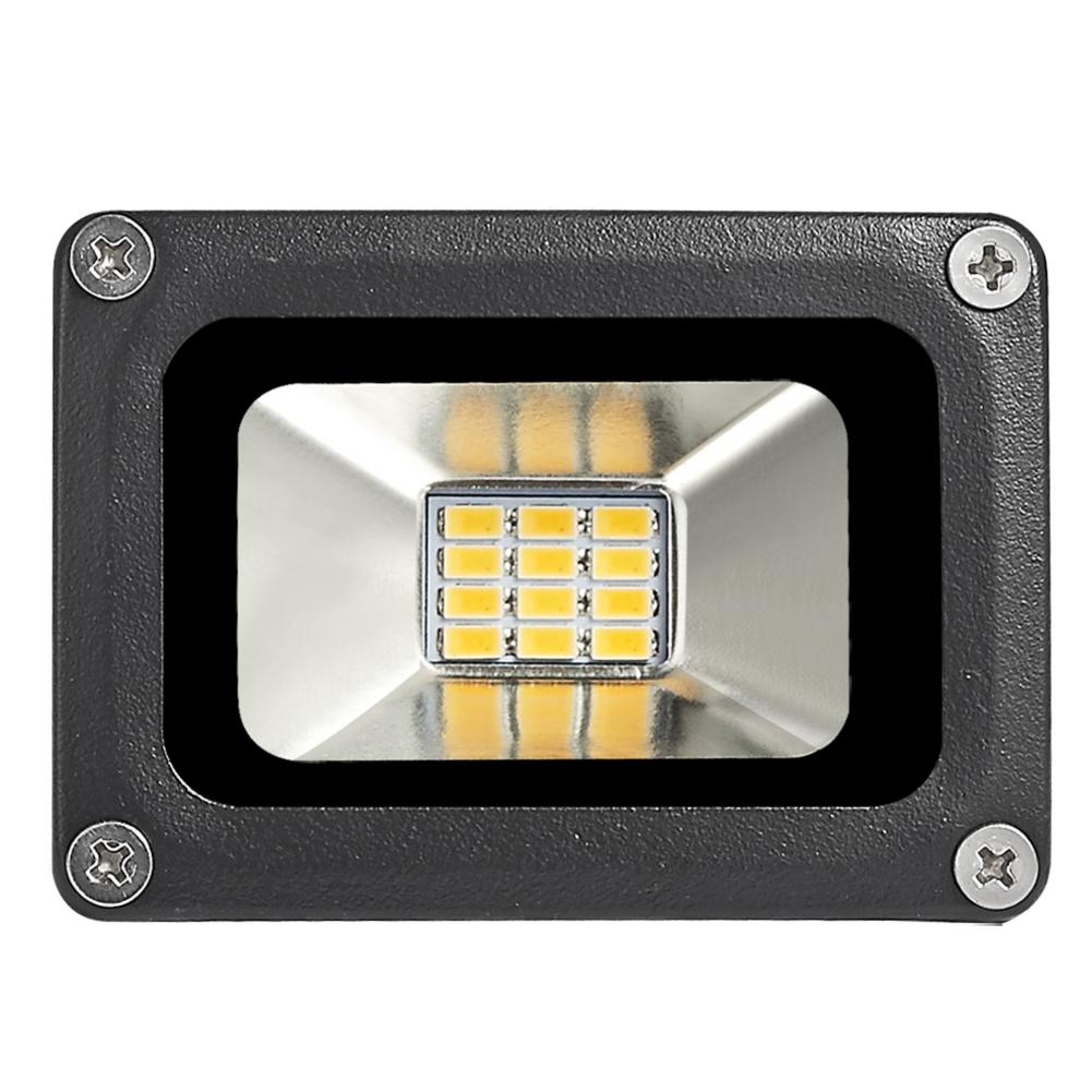 1pc 12v 10w ledet flomlys søkelyset ledet vanntett  ip65 ledet flomlys hage gatelandskap utendørs varmhvit flomlys