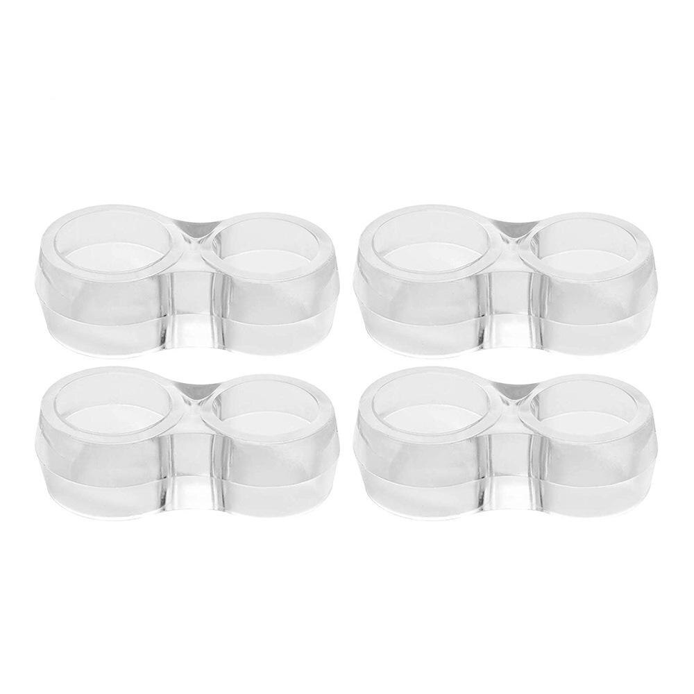 1/4pcs Slam Door Stop Transparent Door Handle Anti-Collision Buffer Buffer To Protect Walls And Furniture Door Stop: 4pcs-A