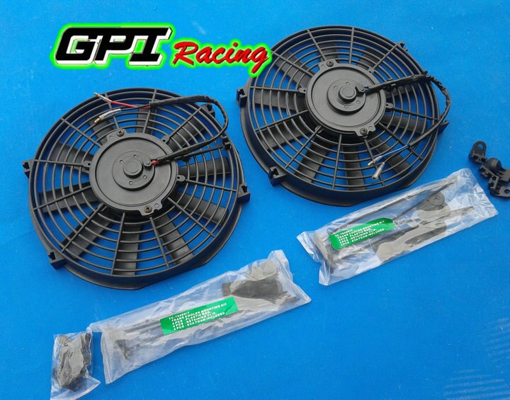 12" inch Universal Electric Radiator RACING COOLING Fan + mounting kit
