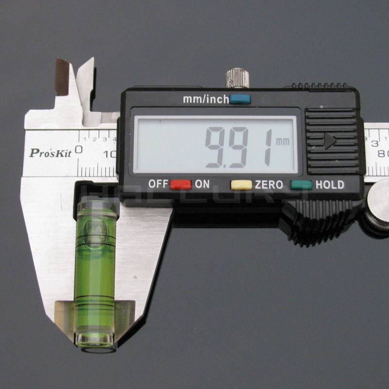 (100 pieces/Lot) 10*35 mm Mini bubble level Plastic Long Tubular Bubble Level water level indicator