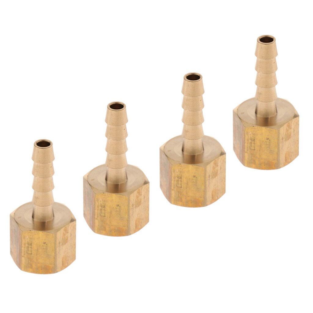 Brass Female Hose Fitting, Connector Coupler Adapter Barb 1/4 BSP 6mm