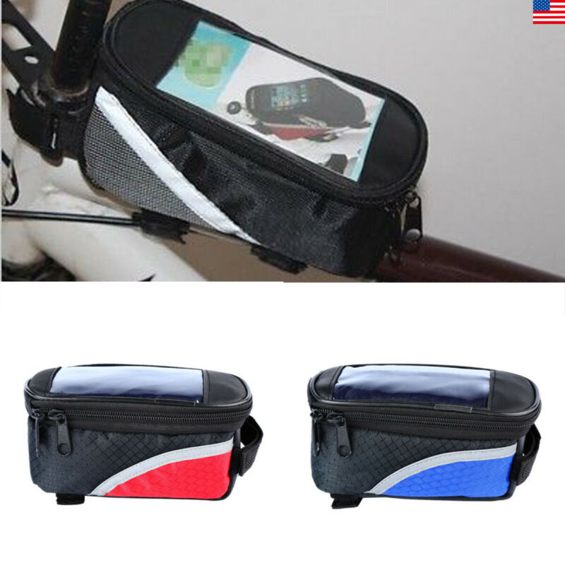 Outdoor fietstas fiets bovenframe voor vastzetbaar kleine fietstas zadelbuis tas oxford waterdichte tas houder