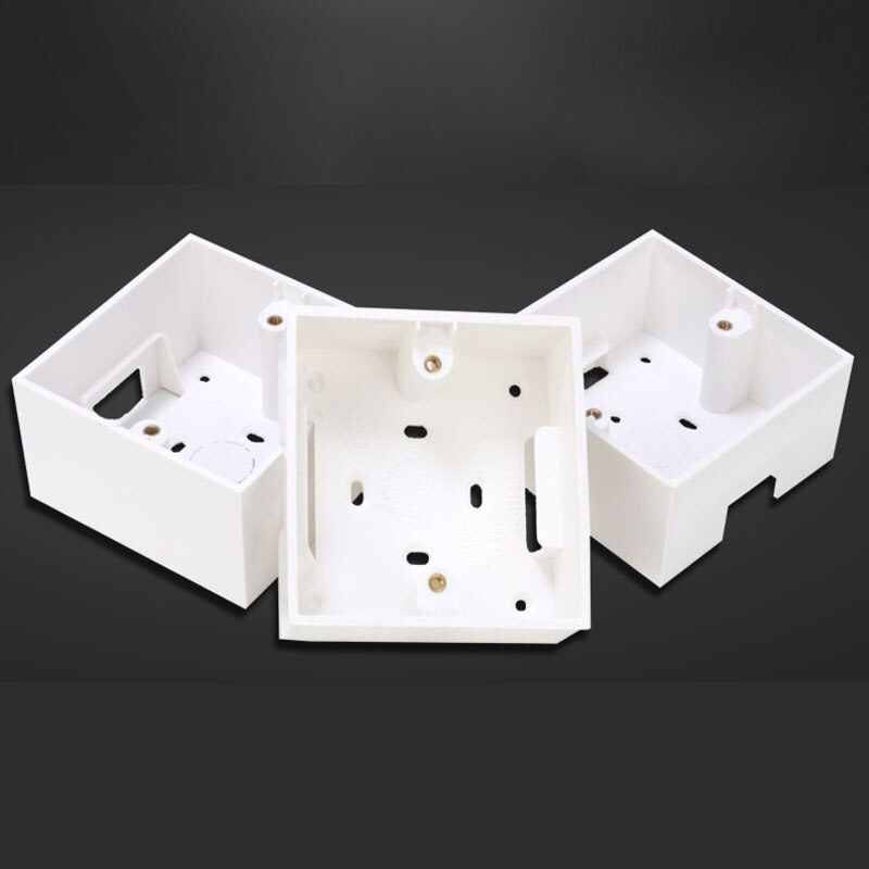 86 Type Surface Mounted Bottom PVC Box Universal Switch Socket Junction Box Wall Mount Switch Box 34mm 40mm 45mm