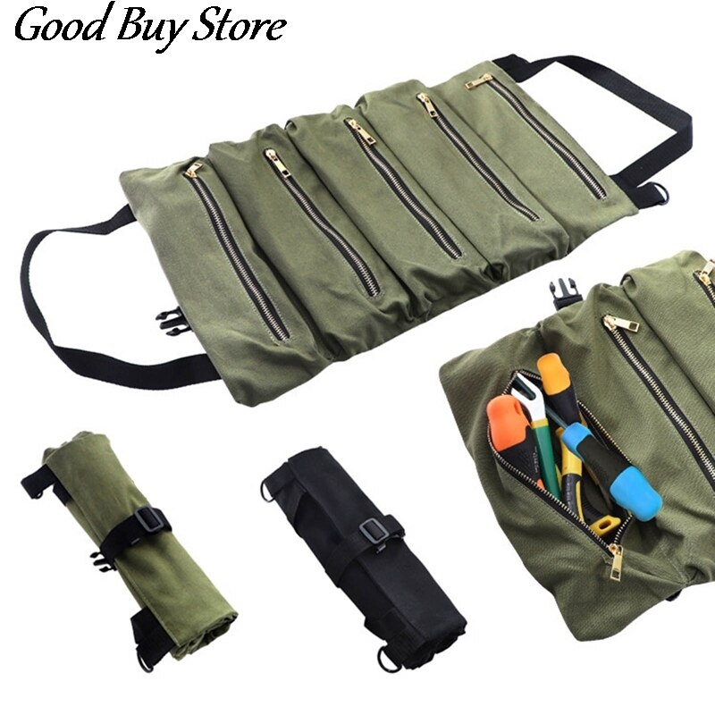 Useful Waterproof Tool Bag Screwdriver Plier Waist Pouch Electrician Worker Repairing Bags Tools Carrier Tote Storage Organizer