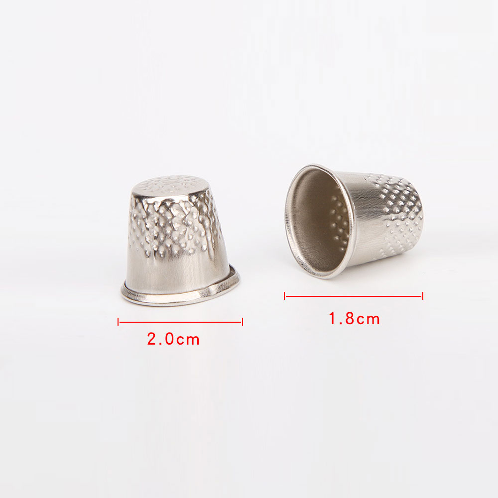 3Pcs ditale ditali per cucire in metallo lavoro manuale sarto cuscino per spille strumento per la protezione delle dita ago mestiere domestico cucire accessori