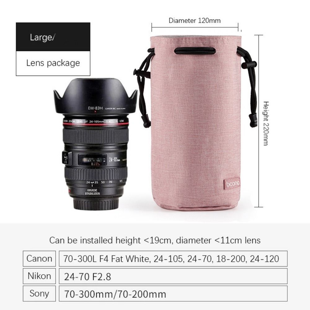 Adjustable Strap Camera Storage Bag Inner Bag Dustproof DSLR Drawstring Bag Handbag Waterproof Photography Protective Bag