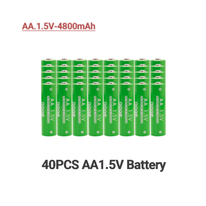 AA + AAA Rechargeable AA 1.5V4800mAh / 1.5V AAA 4800mah Alkaline Battery Flashlight Toys Watch MP3 Player Replace Ni-Mh Battery: Beige