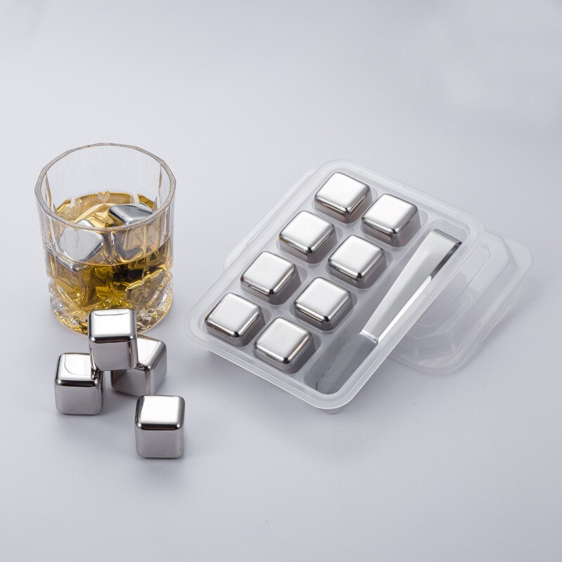 Niet Giftig Gezonde Koeler Wijn Dranken Dranken Whisky Bier Water Koeler Roestvrij Staal Bar 4/6/8 stks/set Ice Cube
