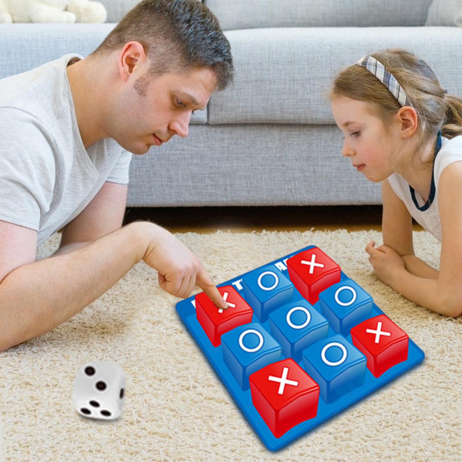 XO Board Game Toy Leisure Parent-Child Interaction Game Noughts And Crosses Game Family Board Puzzle Game Educational Toys