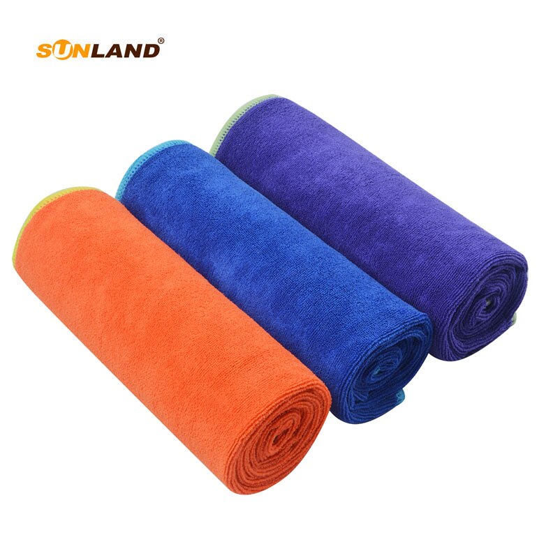 Sinland Multi-purpose Microfiber Fast Drying Travel Gym Towels 3-pack 16 Inch X 32 Inch: 1grape1dblue1pumpkin